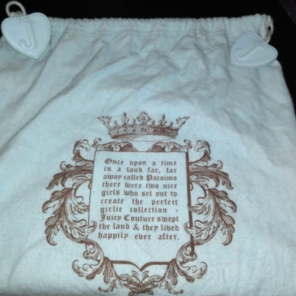 JUICY COUTURE GOLD LEATHER FLUFF HOBO HANDBAG PURSE**MAGNETIC CLOSURES**RARE! - Picture 11 of 12